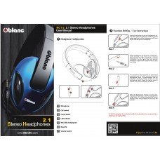 Cobra210 NC1 2.1 Amplified Stereo Headphone with In-line Microphone - OG-AUD63050